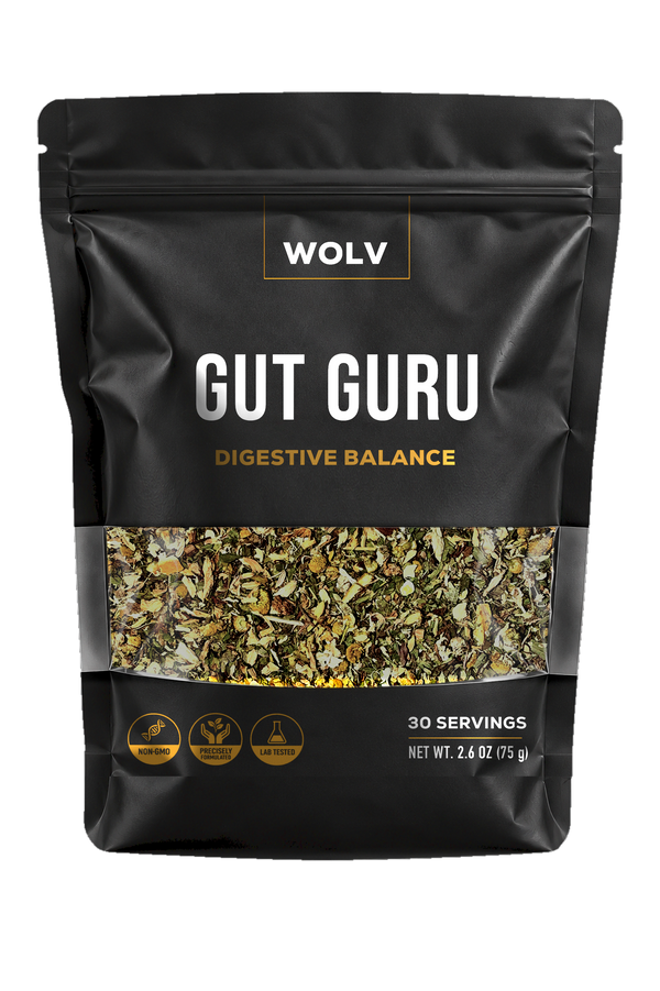 WOLV Gut Guru loose leaf tea bag