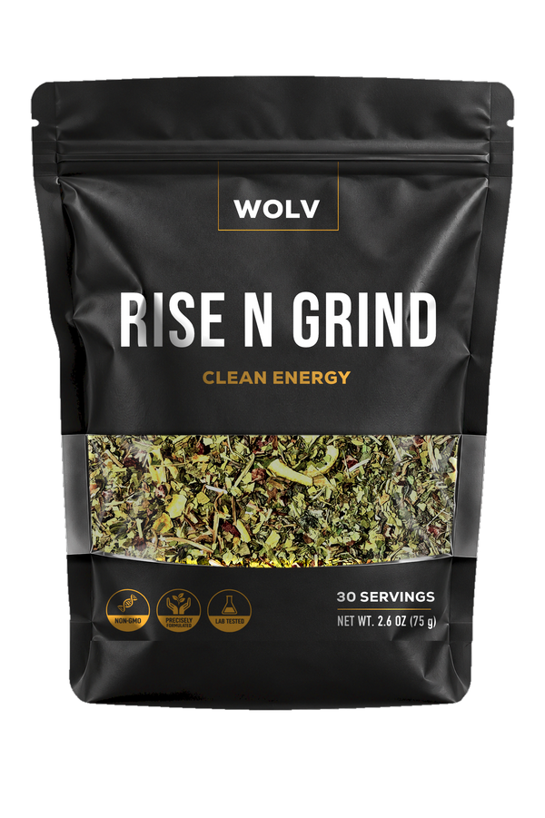 WOLV Rise N Grind loose leaf tea bag