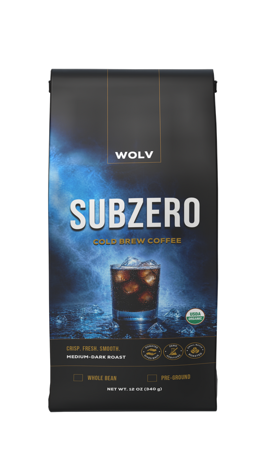 WOLV Subzero cold brew coffee package