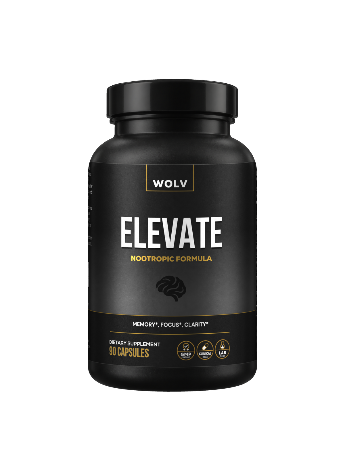Elevate supplement bottle, 90 capsules