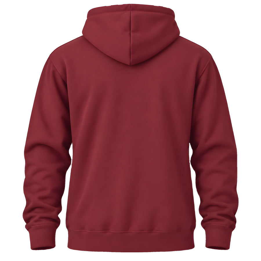 Hoodie · Burgundy · Back