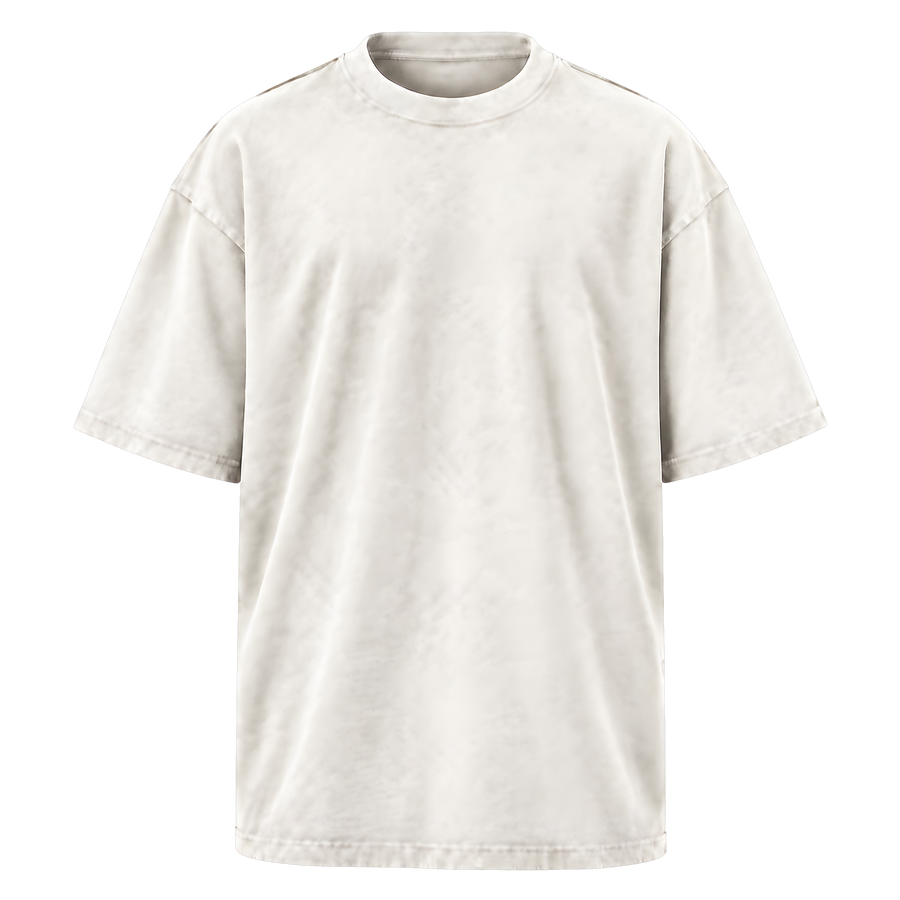 Oversized Faded Tee · Faded White · Front