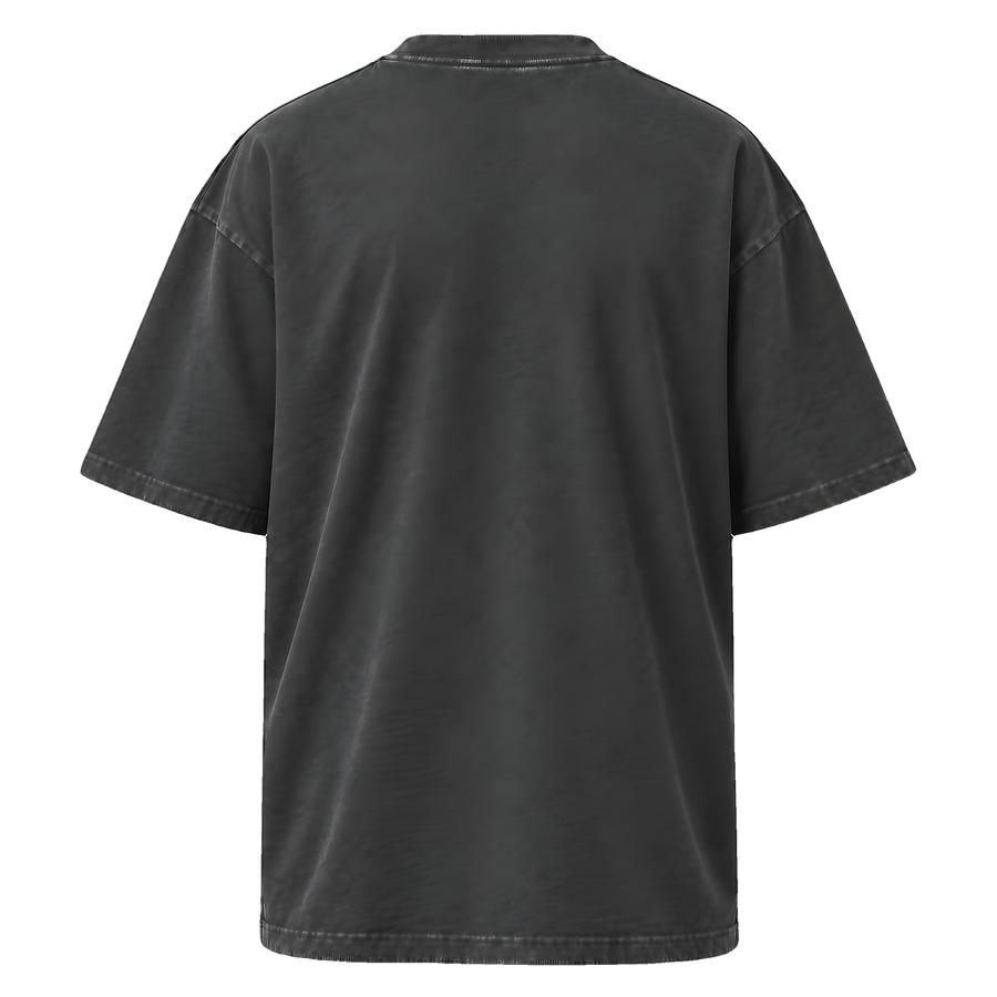Oversized Faded T-Shirt · Faded Black · Back