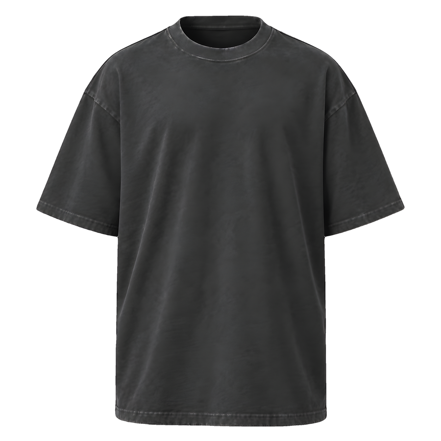 Oversized Faded T-Shirt · Faded Black · Front