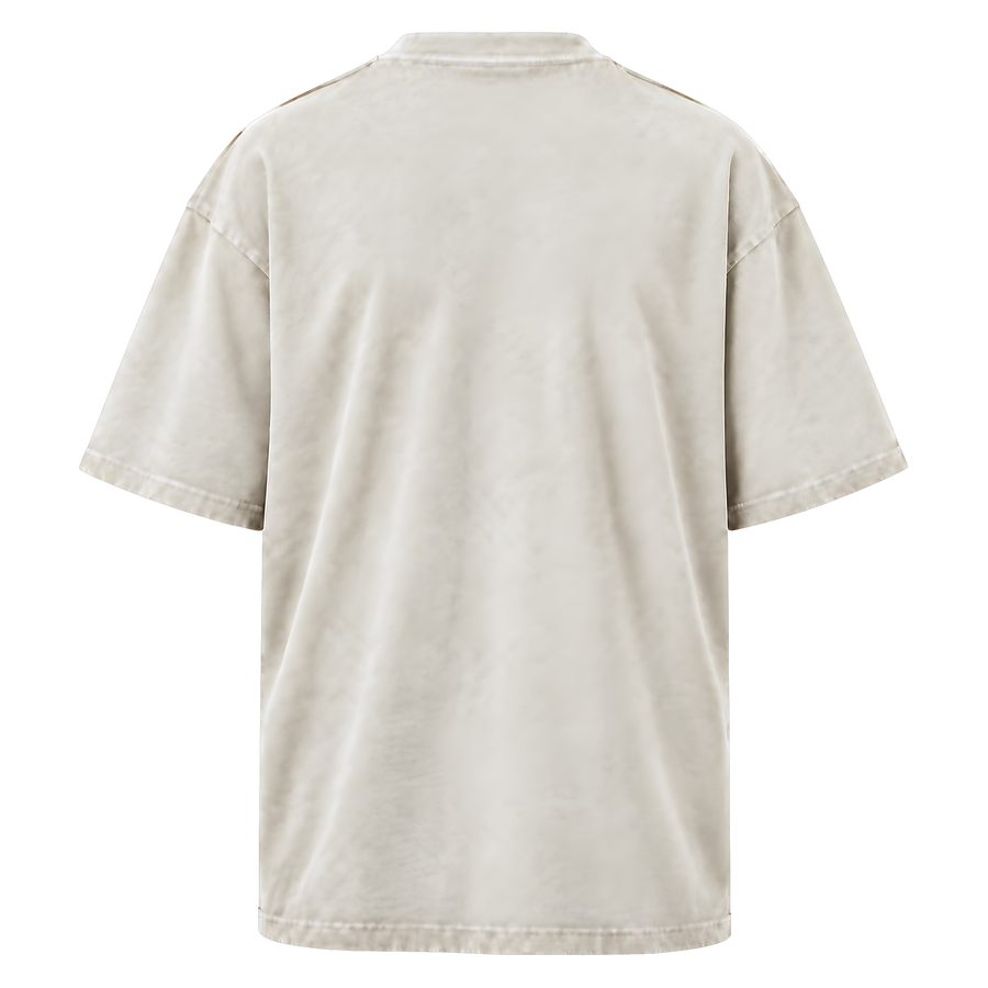 Oversized Faded T-Shirt · Faded Bone · Back