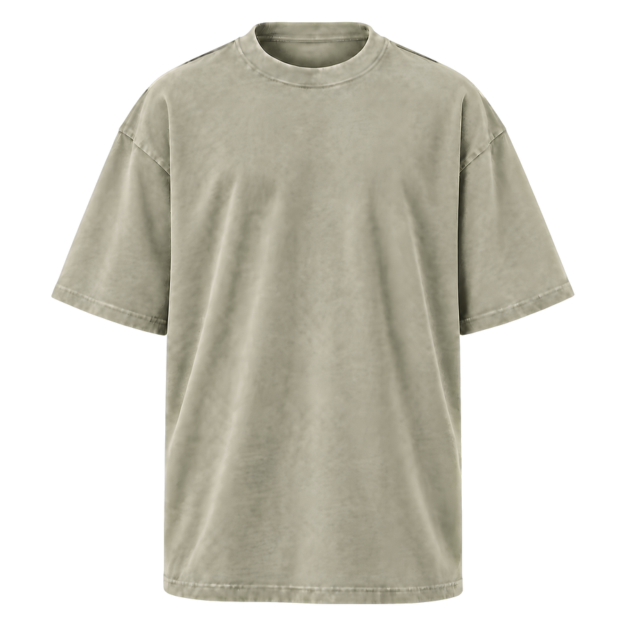 Oversized Faded T-Shirt · Faded Eucalyptus · Front