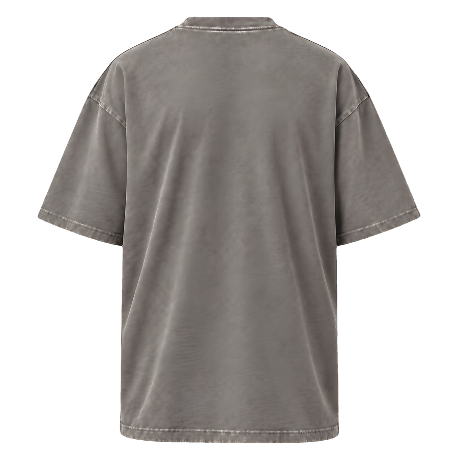 Oversized Faded T-Shirt · Faded Grey · Back