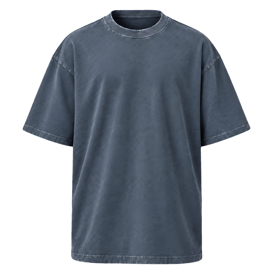 Oversized Faded T-Shirt · Faded Indigo · Front