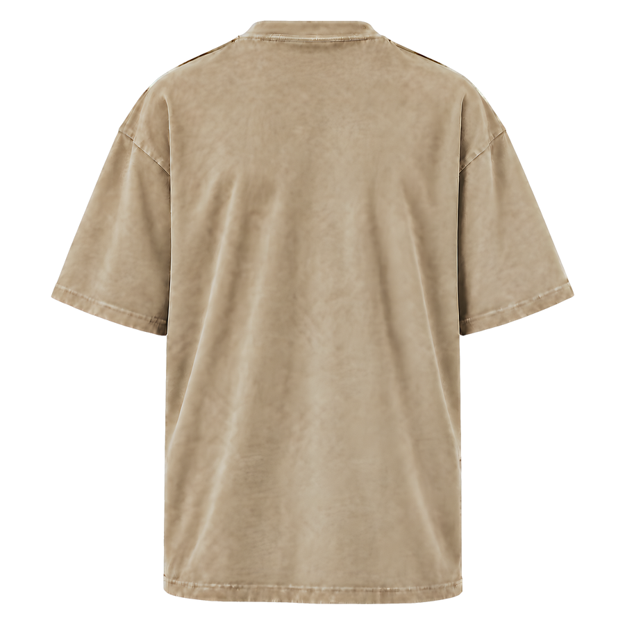 Oversized Faded T-Shirt · Faded Khaki · Back