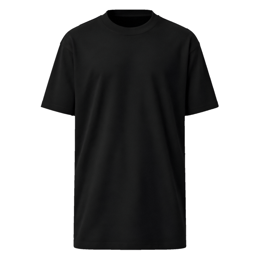 T-Shirt · Premium Heavyweight Tee Black · Front