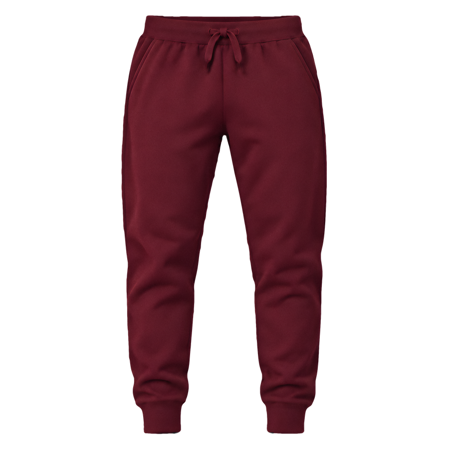 Joggers · Fleece Sweatpants Maroon · Front