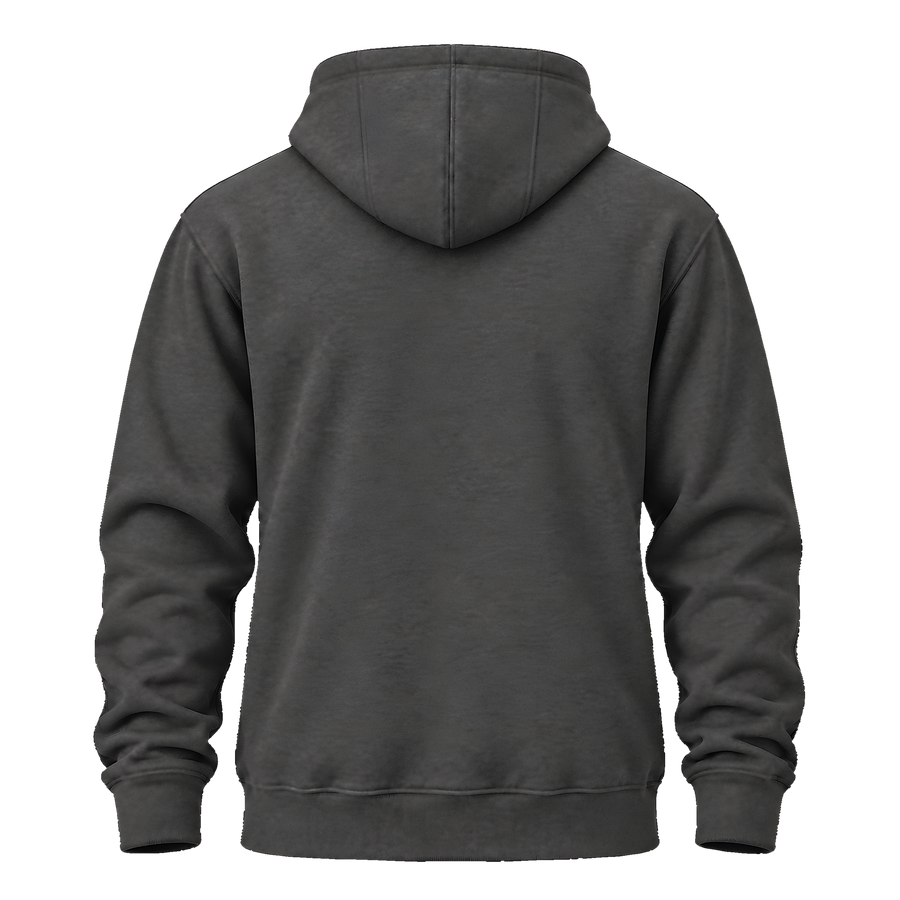 Zip Hoodie · Heather · Back