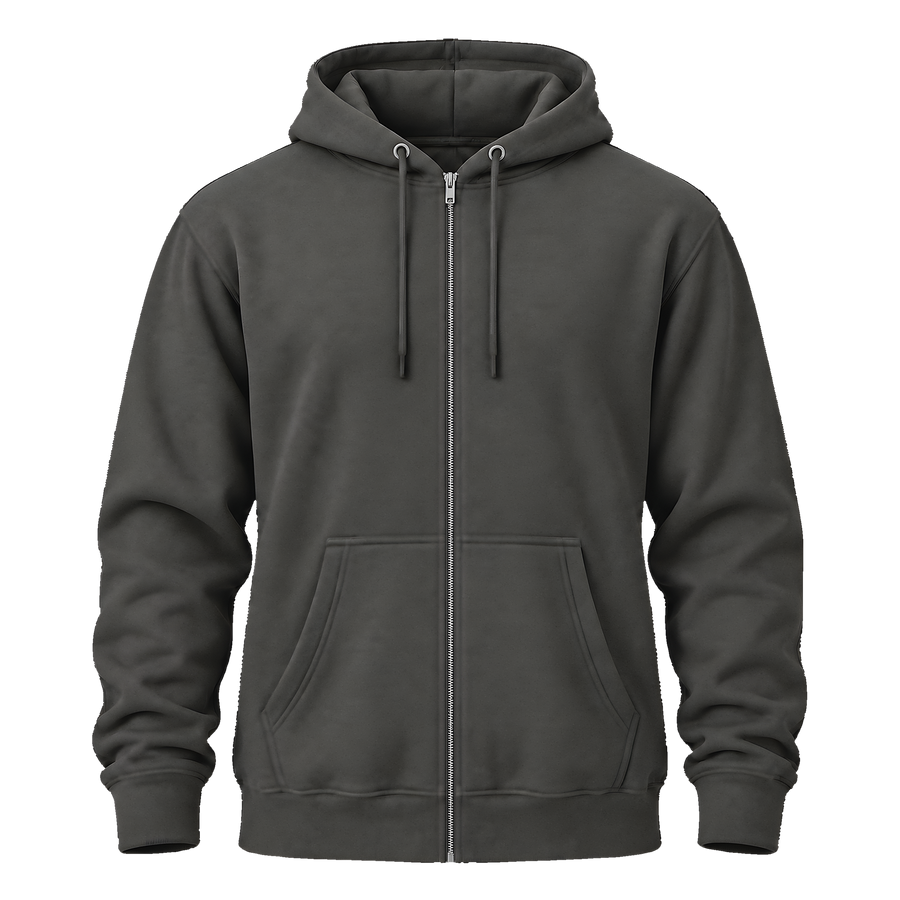 Zip Hoodie · Heather · Front