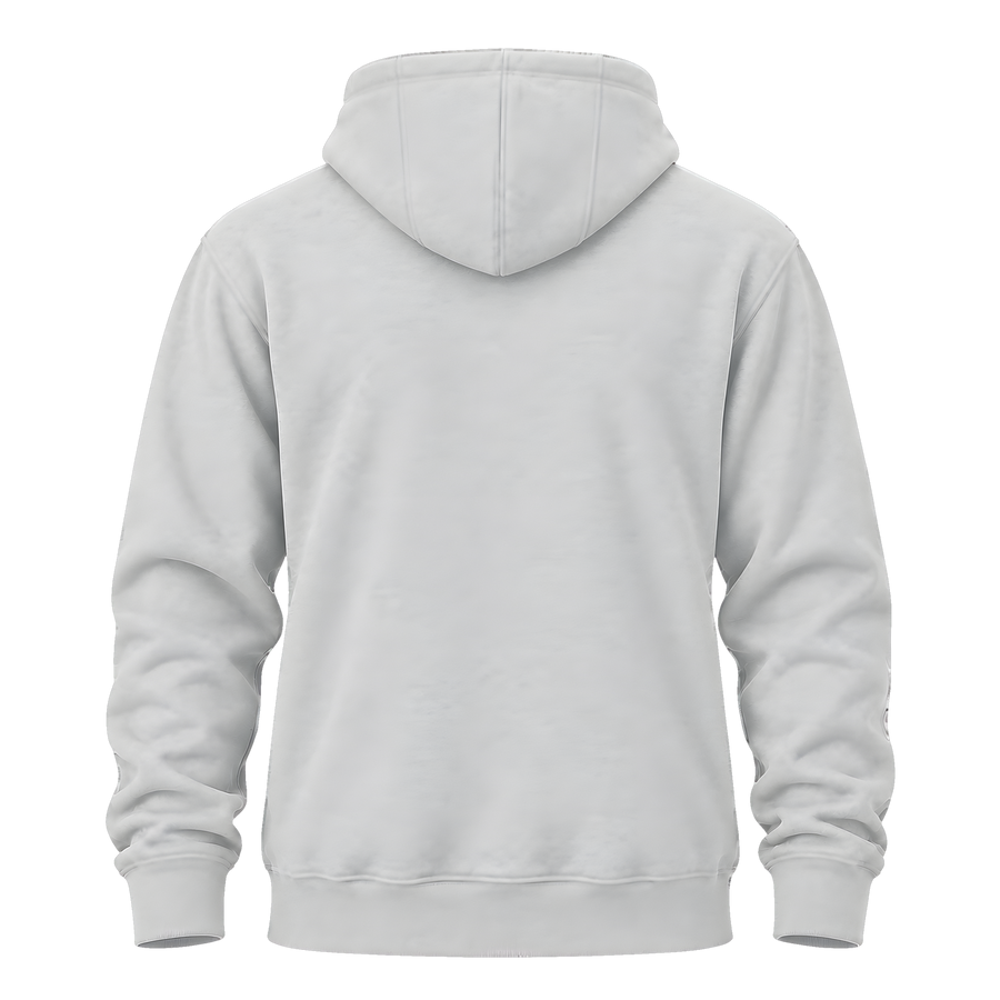 Zip Hoodie · Grey · Back