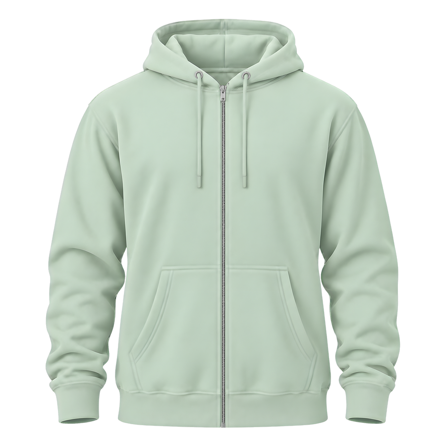 Zip Hoodie · Seafoam · Front