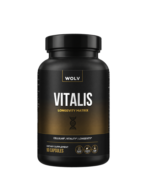 Vitalis supplement bottle, 90 capsules