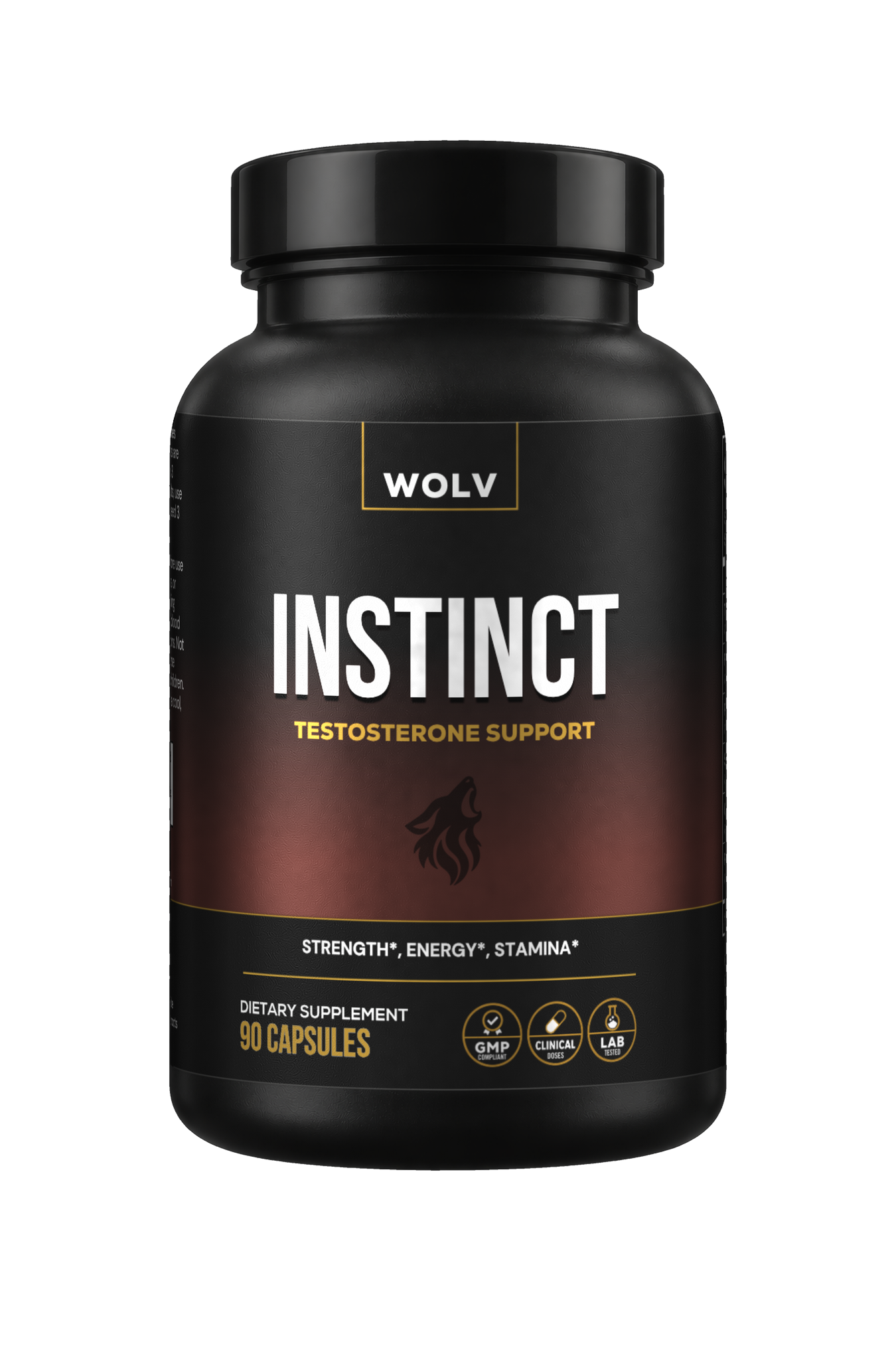 INSTINCT bottle, Testosterone Support